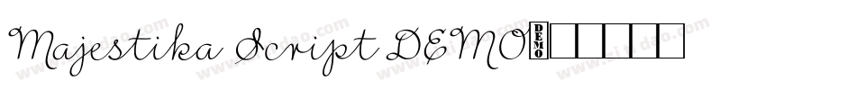 Majestika Script DEMO字体转换
